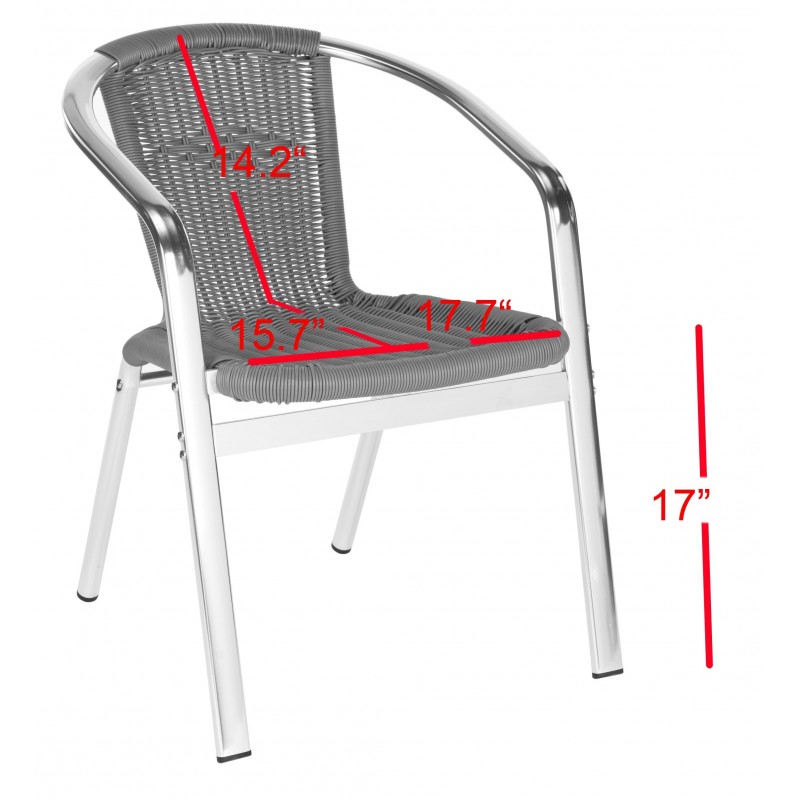 WRANGELL INDOOR-OUTDOOR STACKING ARMCHAIR