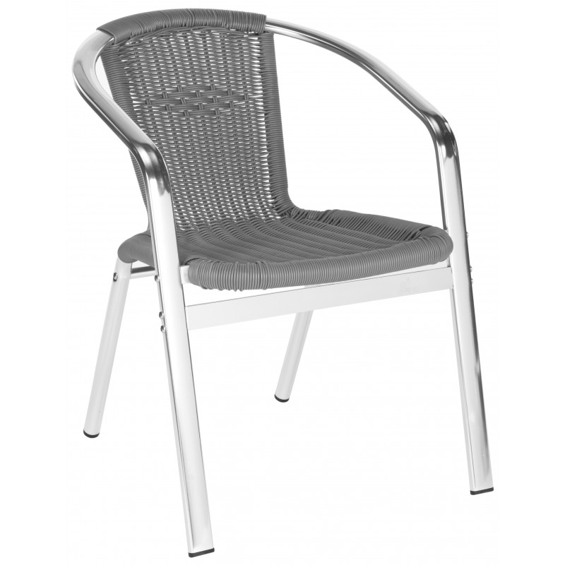 WRANGELL INDOOR-OUTDOOR STACKING ARMCHAIR