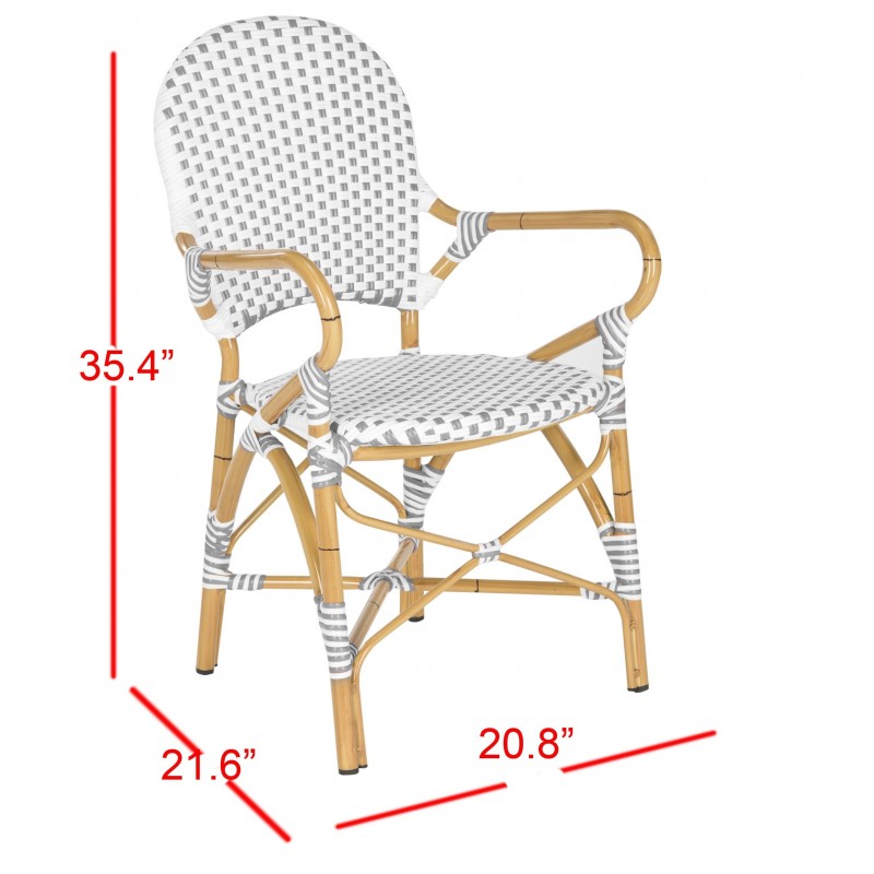 HOOPER INDOOR-OUTDOOR STACKING ARM CHAIR