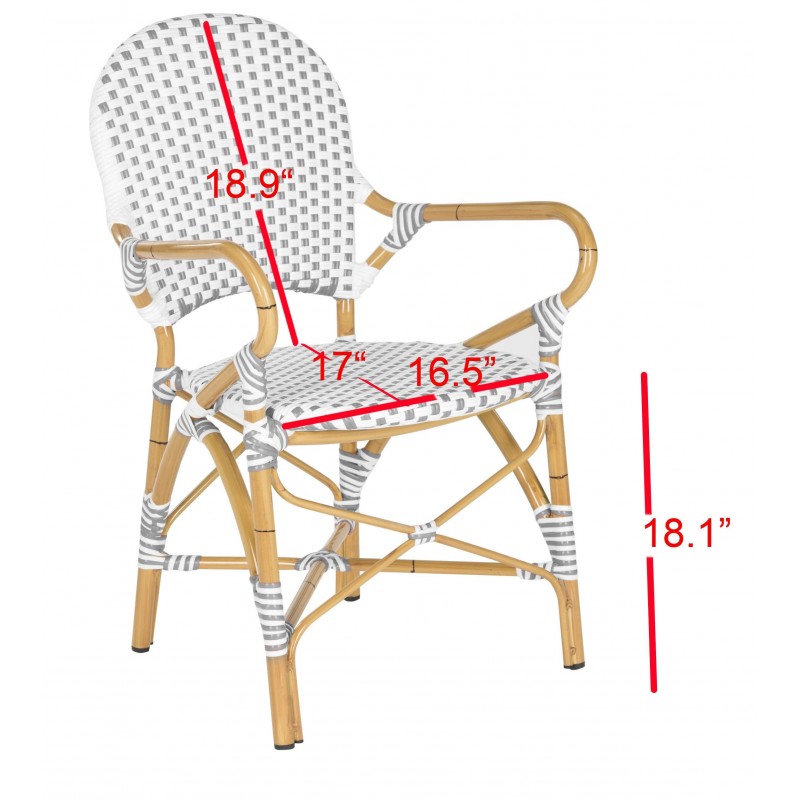 HOOPER INDOOR-OUTDOOR STACKING ARM CHAIR