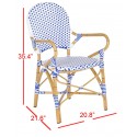 HOOPER INDOOR-OUTDOOR STACKING ARM CHAIR