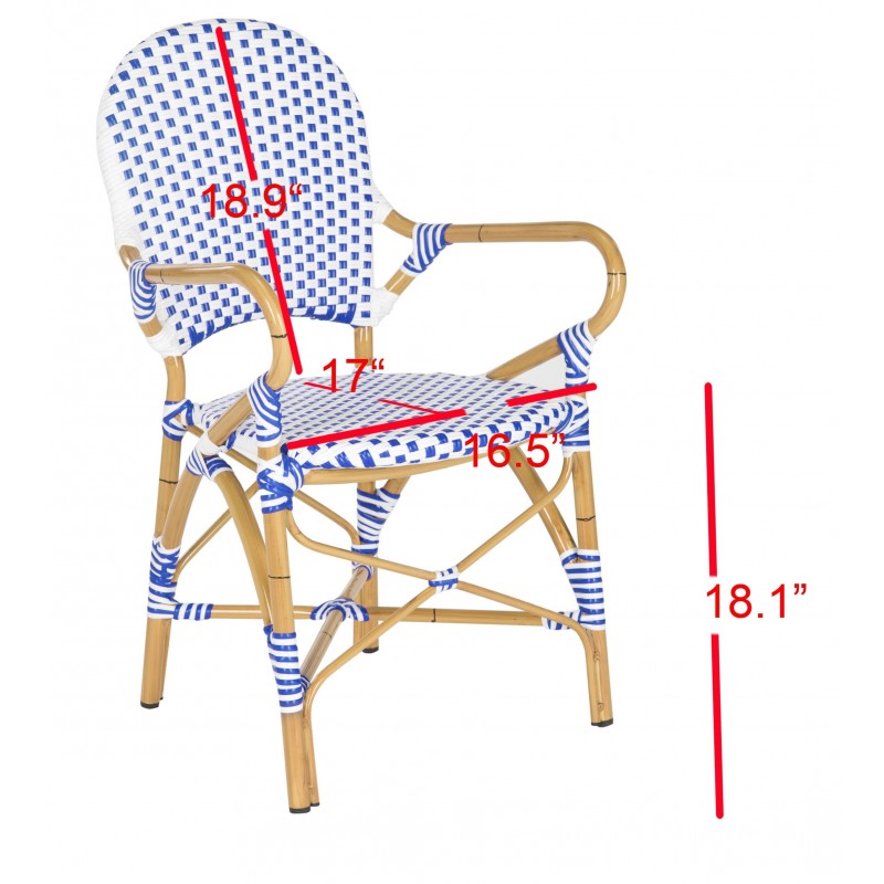 HOOPER INDOOR-OUTDOOR STACKING ARM CHAIR