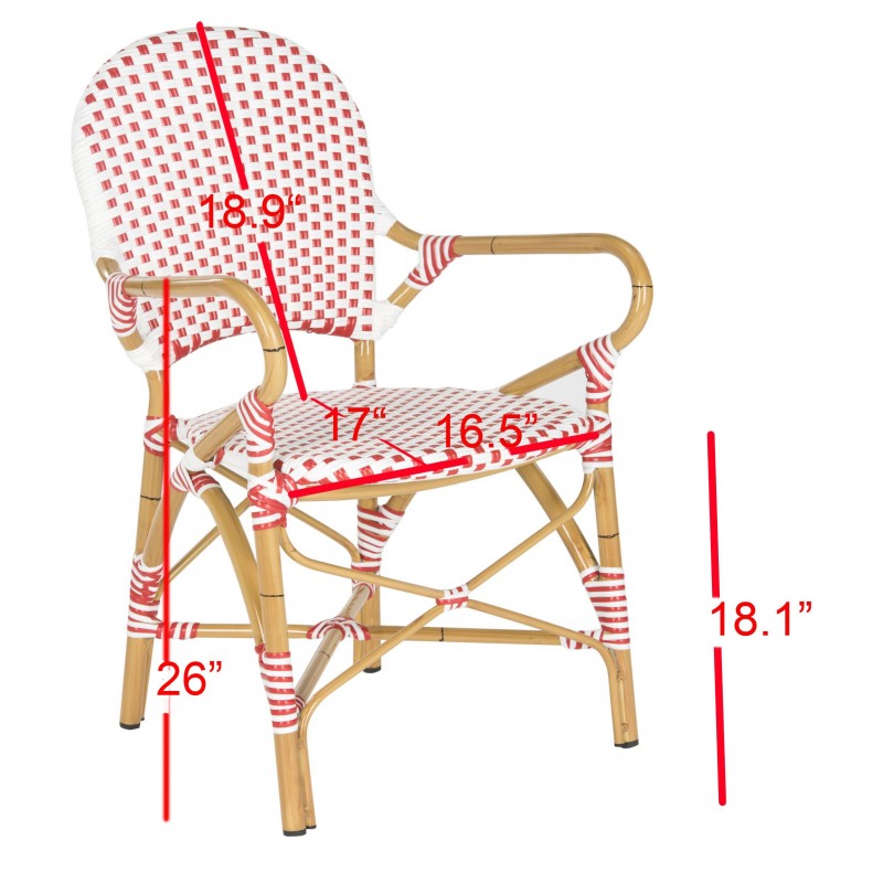 HOOPER INDOOR-OUTDOOR STACKING ARM CHAIR