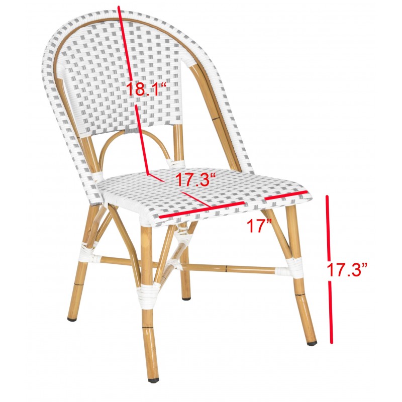 SALCHA INDOOR-OUTDOOR FRENCH BISTRO STACKING SIDE CHAIR