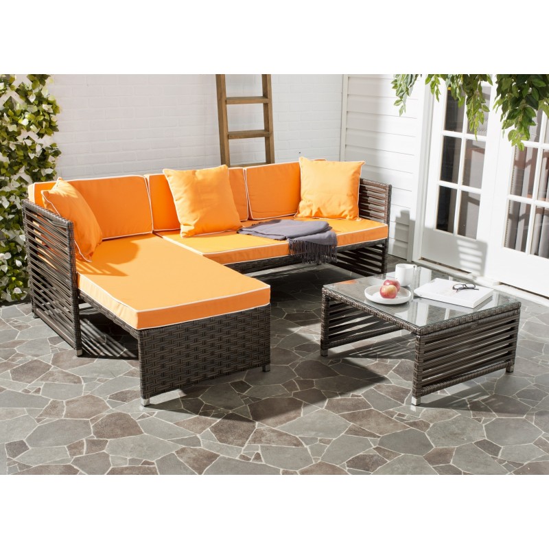 Likoma Wicker 3 PC Outdoor Set