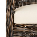 NEWTON WICKER ARM CHAIR WITH CUSHION