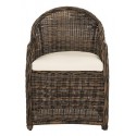 NEWTON WICKER ARM CHAIR WITH CUSHION