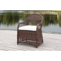 DAVIES WICKER ARM CHAIR WITH CUSHION