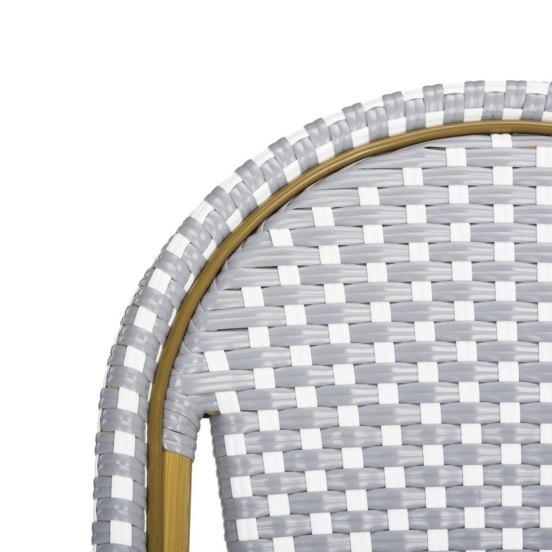 Gresley Indoor-Outdoor Stacking French Bistro Counter Stool