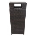 BISHOP OUTDOOR WICKER 18 GALLON TRASH BIN