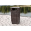 BISHOP OUTDOOR WICKER 18 GALLON TRASH BIN