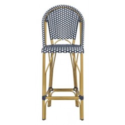 FORD INDOOR-OUTDOOR STACKING FRENCH BISTRO BAR STOOL