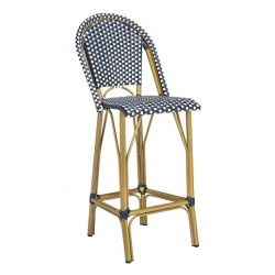 FORD INDOOR-OUTDOOR STACKING FRENCH BISTRO BAR STOOL