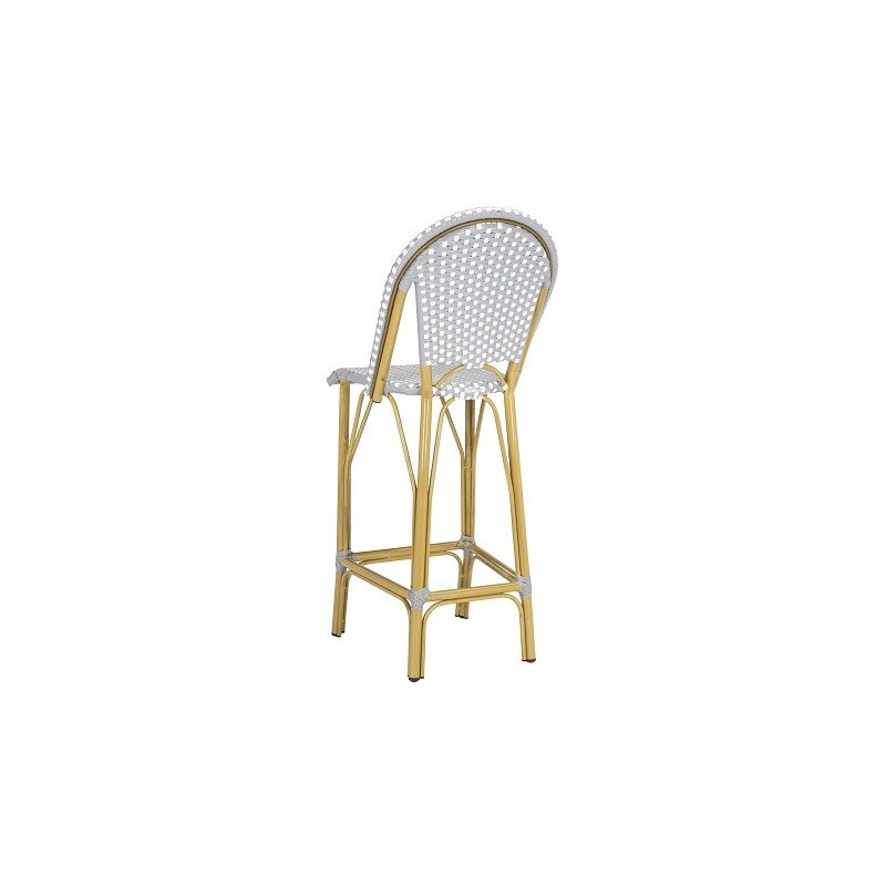 FORD INDOOR-OUTDOOR STACKING FRENCH BISTRO BAR STOOL