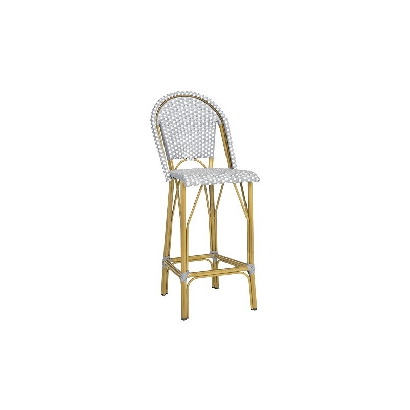 FORD INDOOR-OUTDOOR STACKING FRENCH BISTRO BAR STOOL