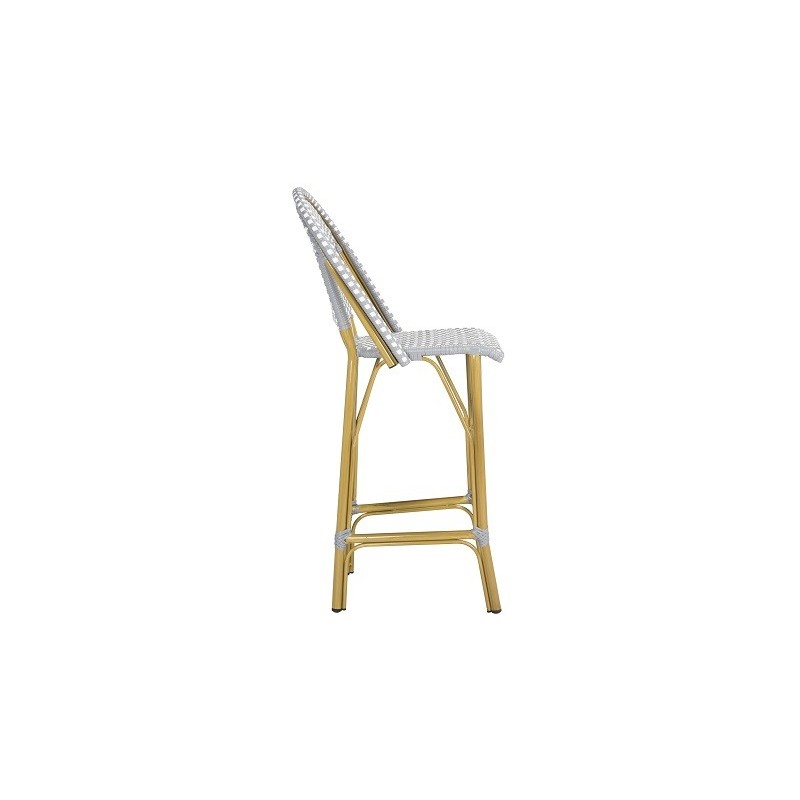 FORD INDOOR-OUTDOOR STACKING FRENCH BISTRO BAR STOOL