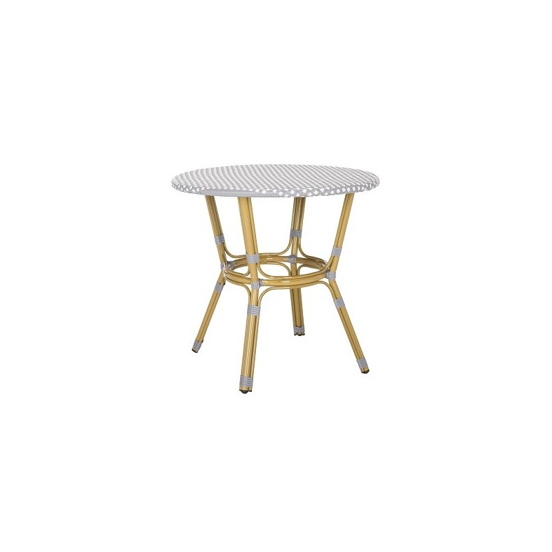 Safavieh Sidford Rattan Bistro Table Grey White PAT4012B