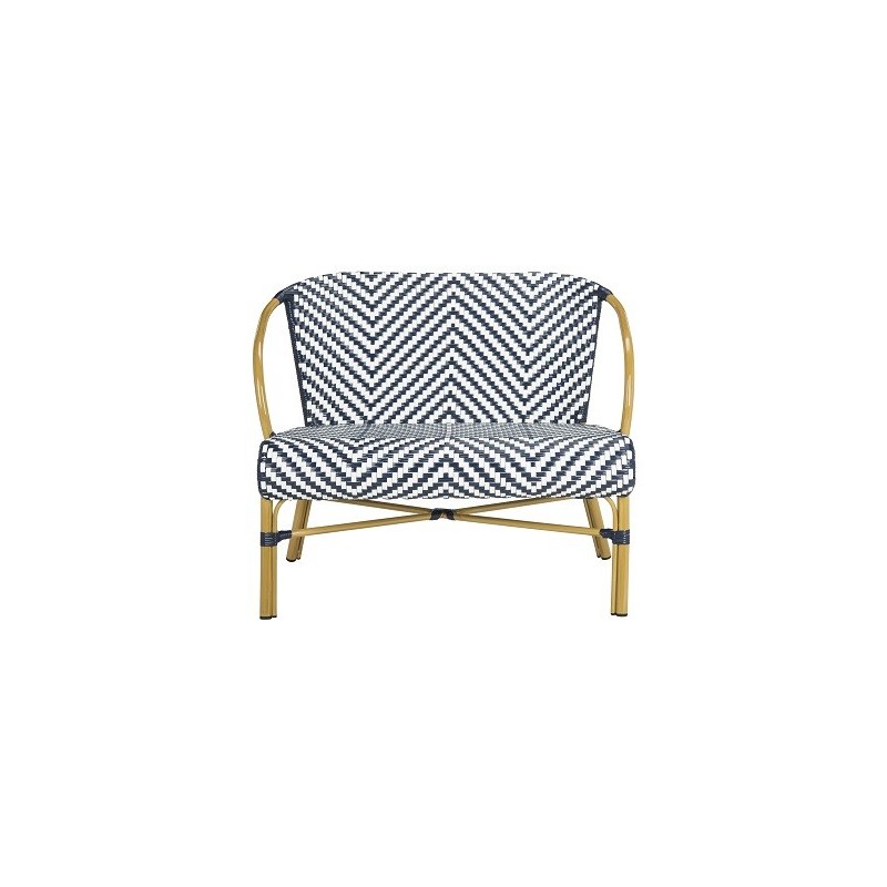 DANDRA HERRINGBONE RATTAN SETTEE