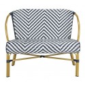 DANDRA HERRINGBONE RATTAN SETTEE