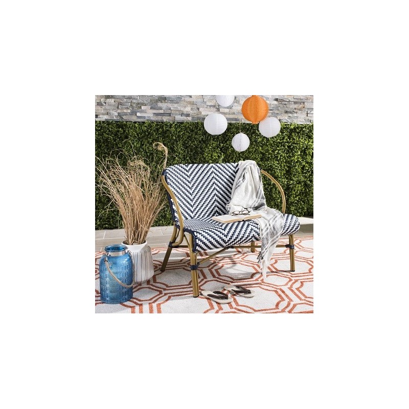 DANDRA HERRINGBONE RATTAN SETTEE