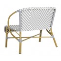 DANDRA HERRINGBONE RATTAN SETTEE