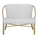 DANDRA HERRINGBONE RATTAN SETTEE