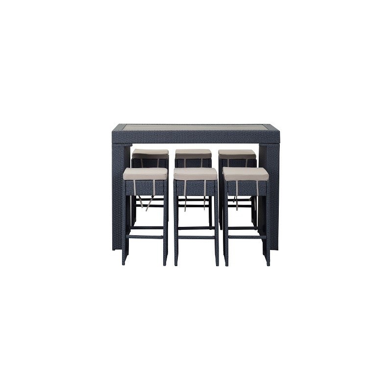 Safavieh Sanders Outdoor Bar Set - Titanium/Sand (PAT2502A)