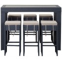 Safavieh Sanders Outdoor Bar Set - Titanium/Sand (PAT2502A)