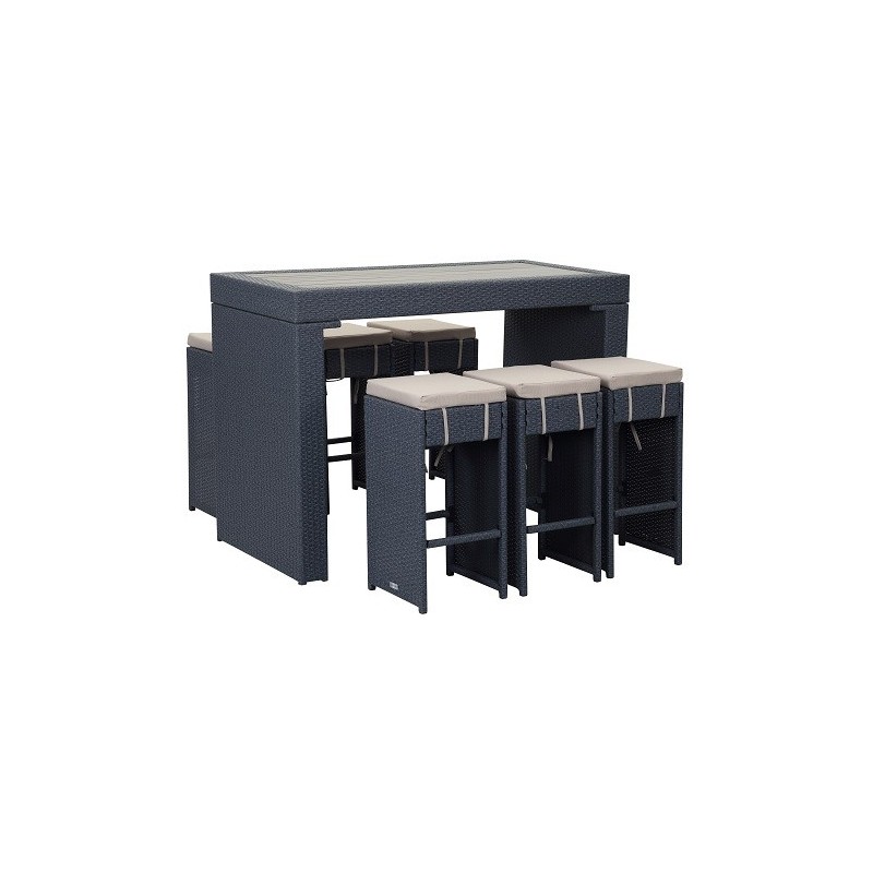 Safavieh Sanders Outdoor Bar Set - Titanium/Sand (PAT2502A)