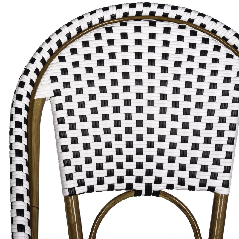 Sarcha Indoor-Outdoor French Bistro Stacking Side Chair