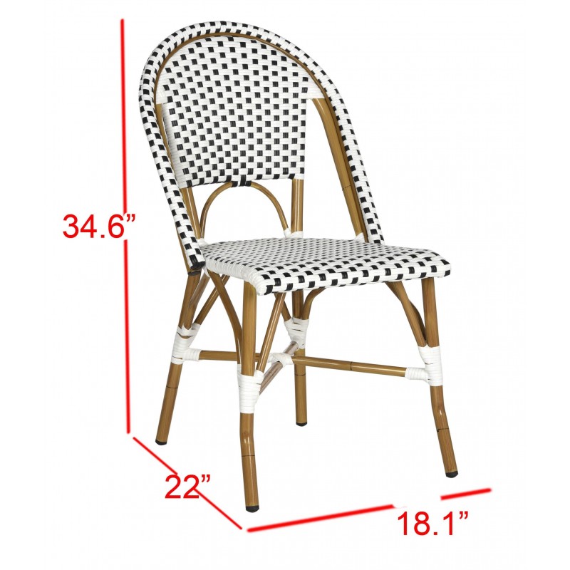 Sarcha Indoor-Outdoor French Bistro Stacking Side Chair