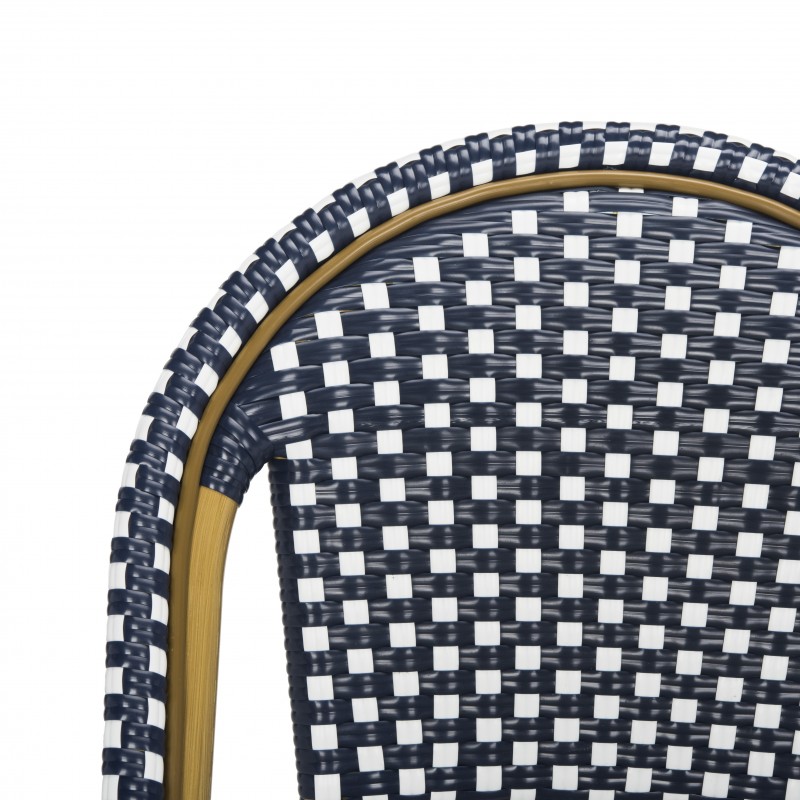 Sarcha Indoor-Outdoor French Bistro Stacking Side Chair