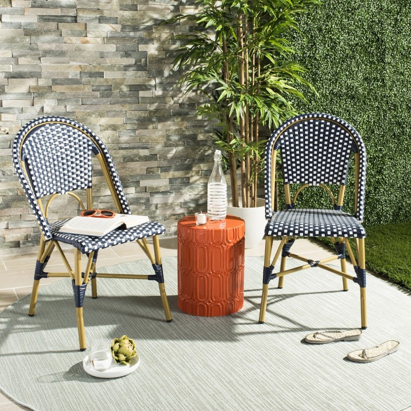 Sarcha Indoor-Outdoor French Bistro Stacking Side Chair