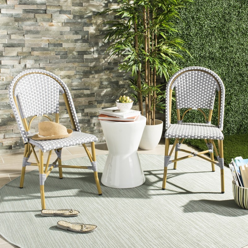 Sarcha Indoor-Outdoor French Bistro Stacking Side Chair