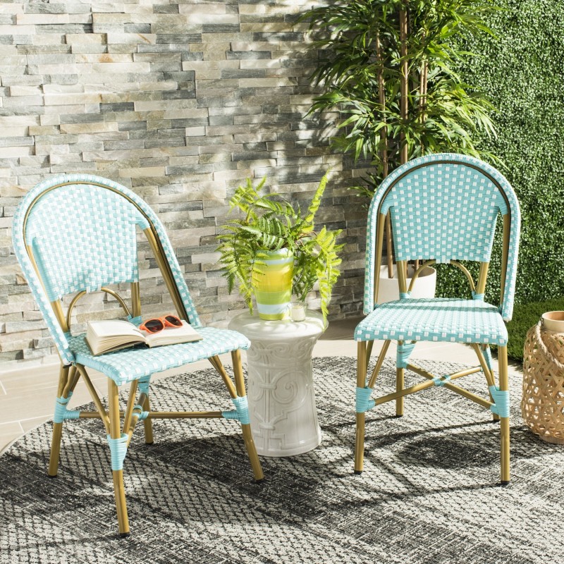Sarcha Indoor-Outdoor French Bistro Stacking Side Chair
