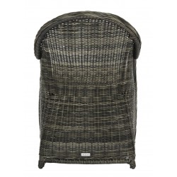 Safavieh Newton Wicker Arm Chair with Cushion - Grey/Beige (PAT2509A)