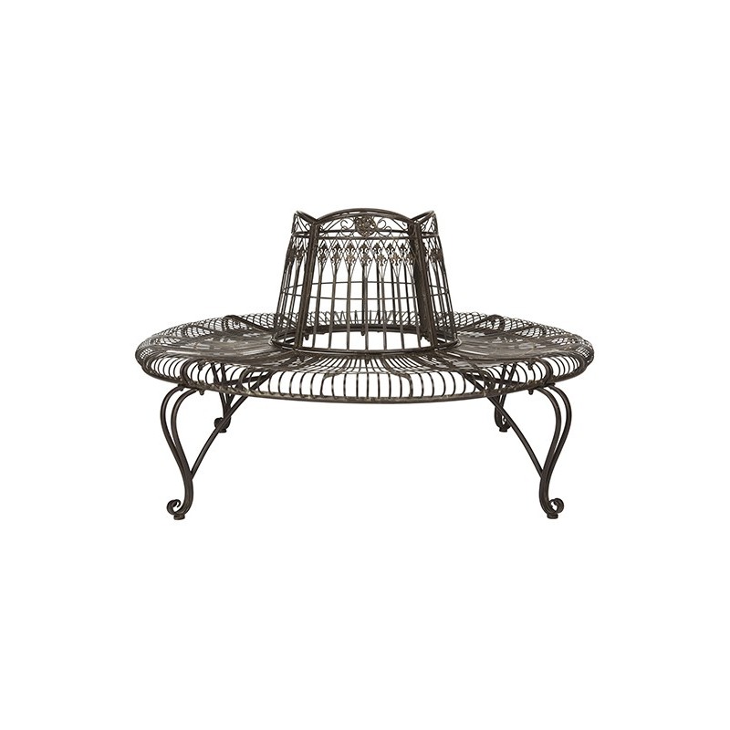 Ally Darling Wrought Iron 60.25-inch W Outdoor Tree Bench