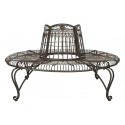 Ally Darling Wrought Iron 60.25-inch W Outdoor Tree Bench