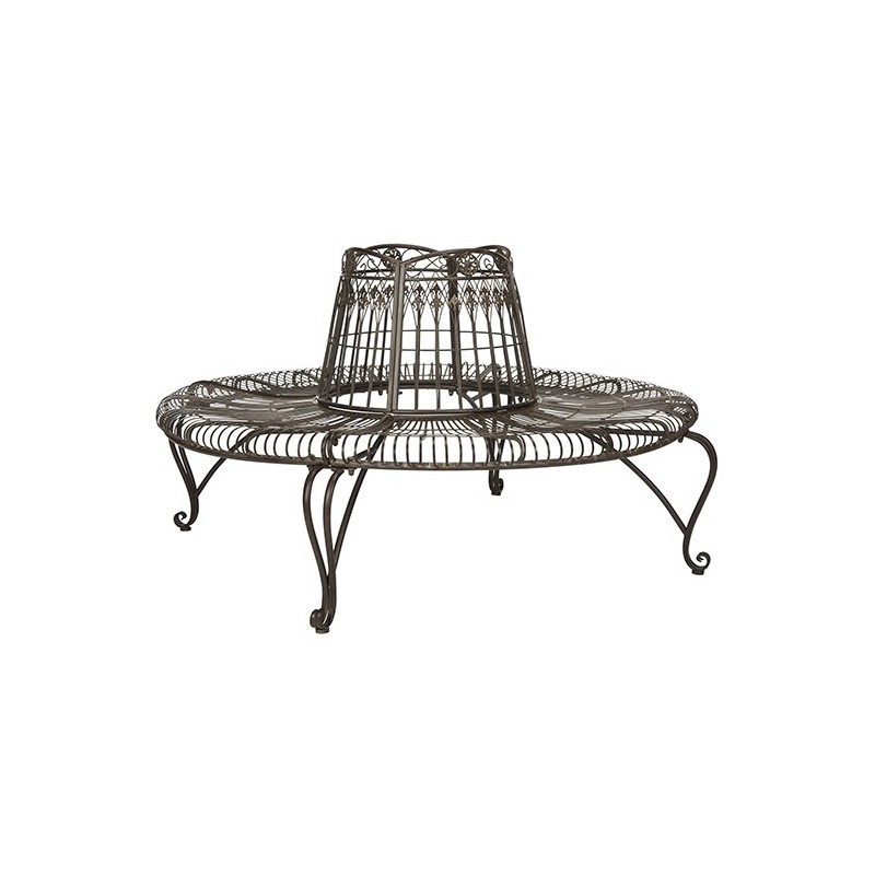 Ally Darling Wrought Iron 60.25-inch W Outdoor Tree Bench