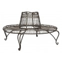 Ally Darling Wrought Iron 60.25-inch W Outdoor Tree Bench