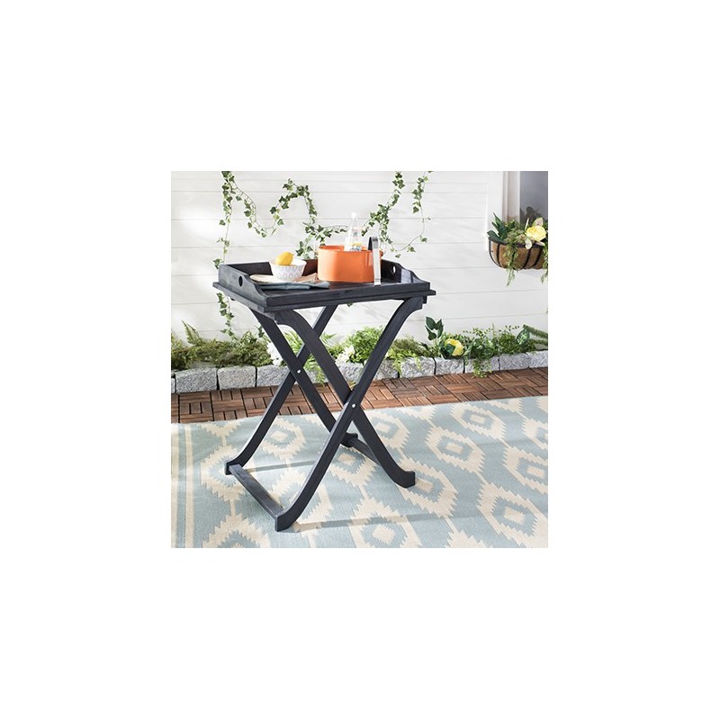 Safavieh Covina Tray Table - Dark Slate Grey (PAT6716K)