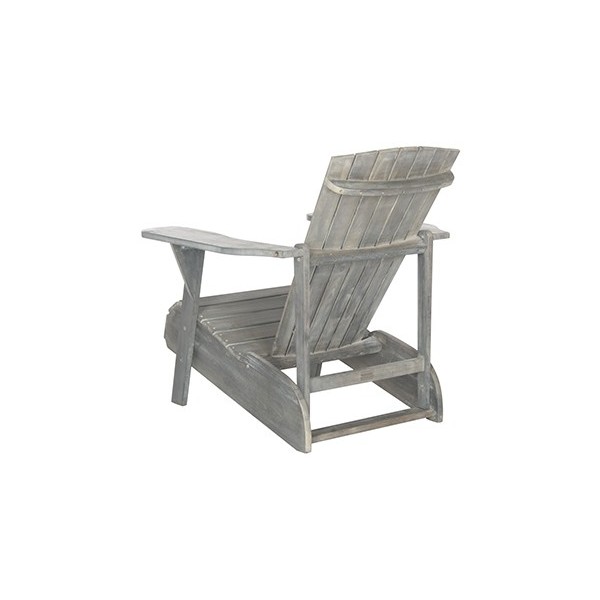 Safavieh Vista Wine Glass Holder Adirondack Chair Ash Grey