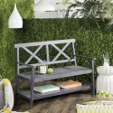 Mayer 49.21-Inch w Outdoor Bench