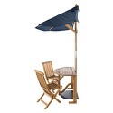 Evert Half Patio Set and Umbrella Evert Half Patio Set and Umbrella