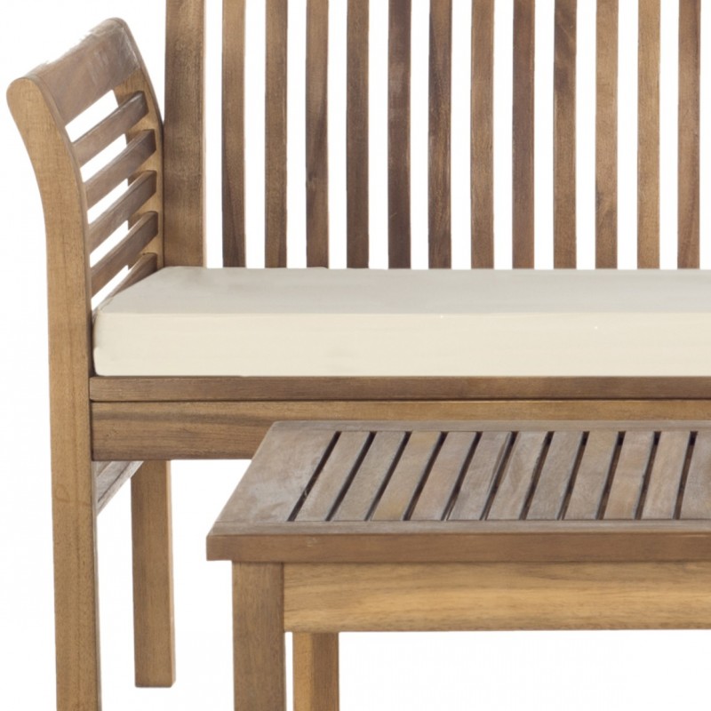 Safavieh Carson 4 pc Outdoor Set - Natural / Beige (PAT7005A)