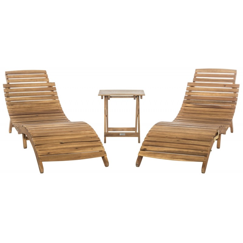 Safavieh Pacifica 3 Piece Lounge Set - Natural/Beige (PAT7020B)