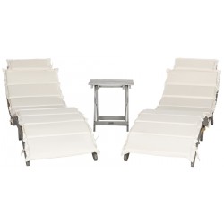 Safavieh Pacifica 3 Piece Lounge Set - Grey/Beige (PAT7020E)