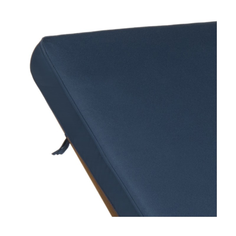 Safavieh Newport Chaise Lounge Chair with Side Table - Natural/Navy (PAT7022B)