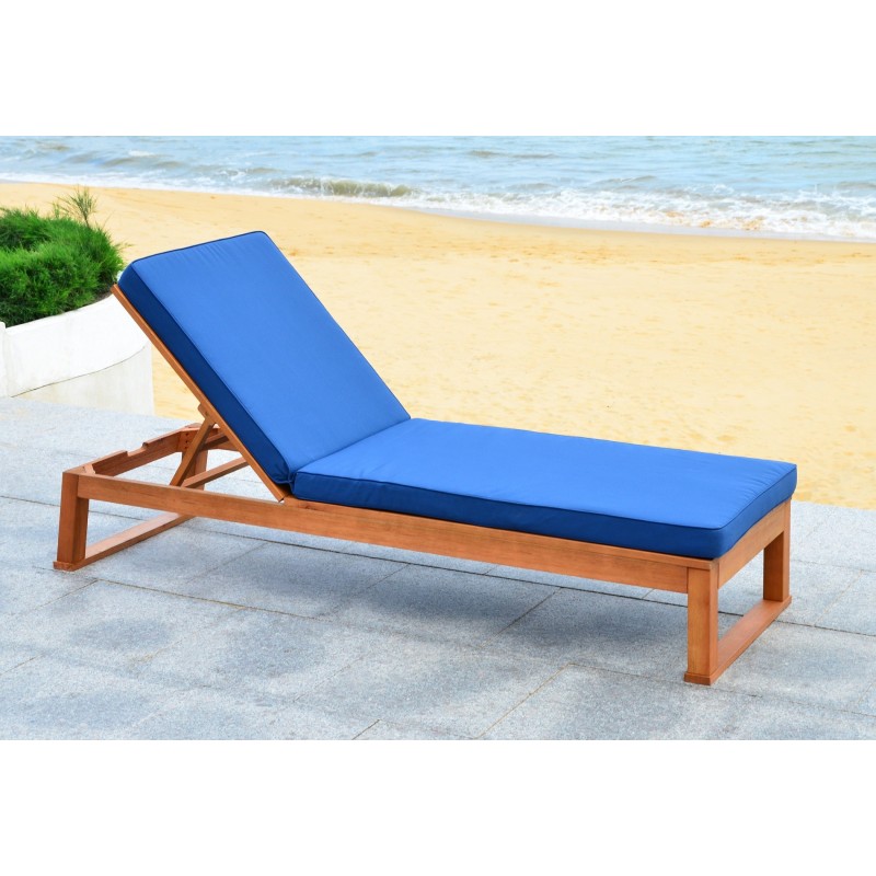 Safavieh Solano Sunlounger - Natural/Navy (PAT7024C)