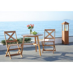 Safavieh Bruna 3 Piece Bistro Set - Natural (PAT7028A)